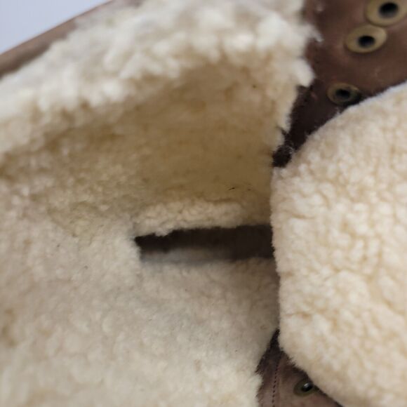 Sperry Shearwater Boots Womens 11 M Brown Leather REAL Shearling Duck Rain Snow - Picture 9 of 9